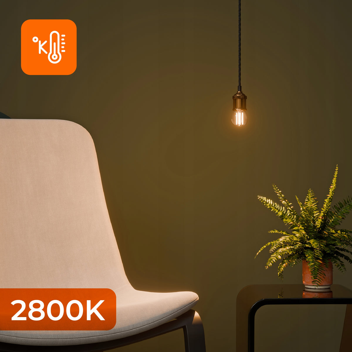 LED žárovka E27 230 V, 4 W, 440 lm, 2800 K – teplá bílá
