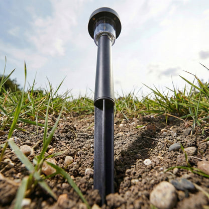 Černé LED solární zápichové svítidlo 30 cm, IP44