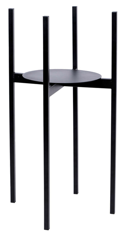 Stojan na květiny loftový Torre 70 cm černý