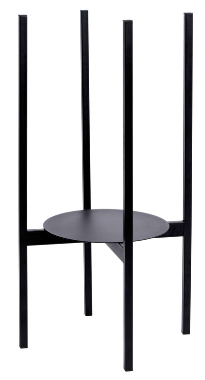 Stojan na květiny loftový Torre 70 cm černý