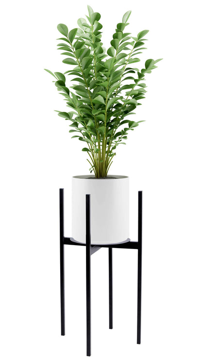 Stojan na květiny loftový Torre 70 cm černý