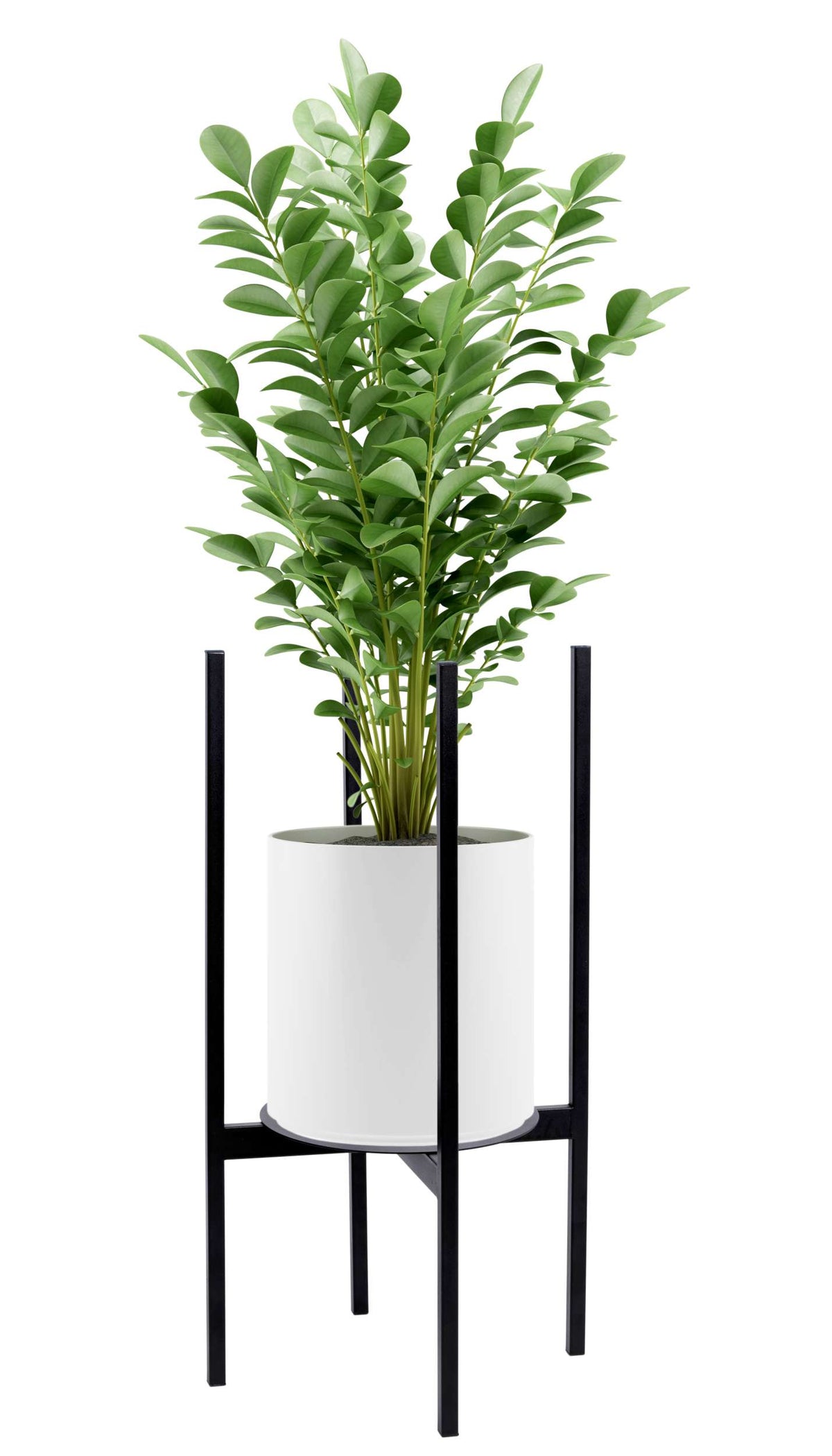 Stojan na květiny loftový Torre 70 cm černý