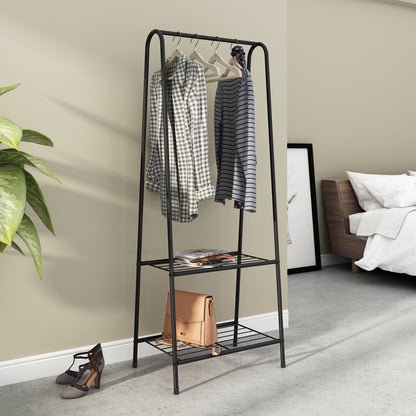 Stojací věšák na oblečení OLIVIER černý loft