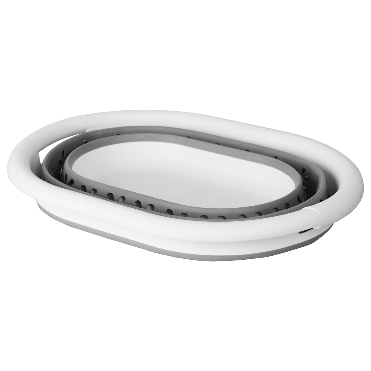 Mísa skládací oválná 50 x 37 cm bílo-šedá OVAL COMPACT 25L