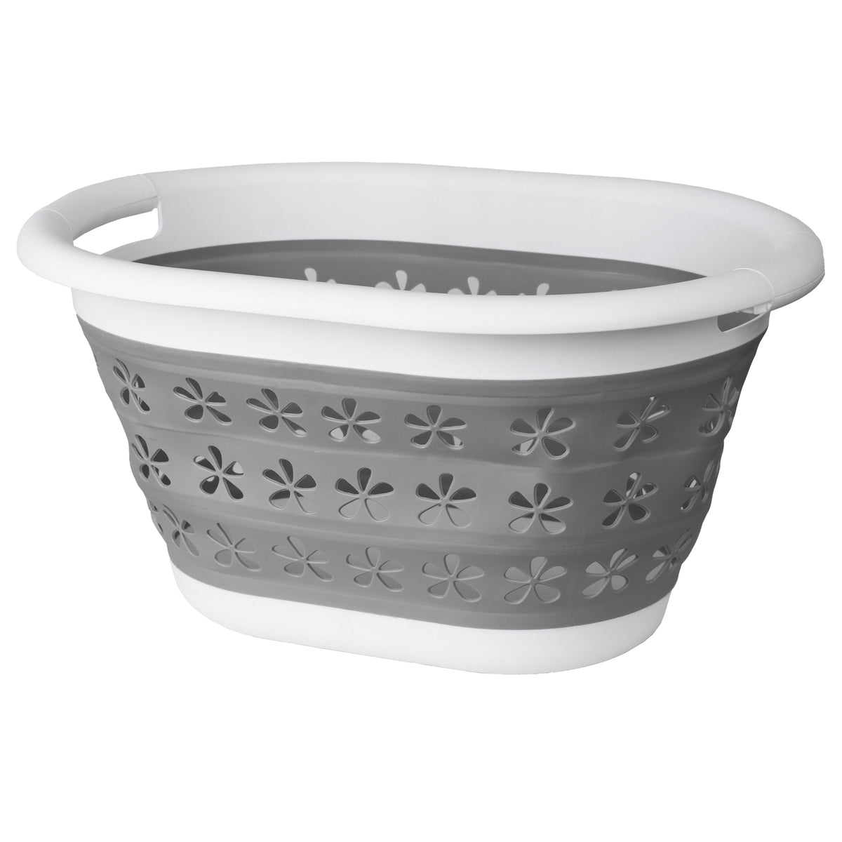 Mísa skládací oválná 50 x 37 cm bílo-šedá OVAL COMPACT 25L