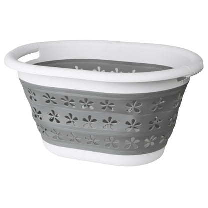 Mísa skládací oválná 50 x 37 cm bílo-šedá OVAL COMPACT 25L