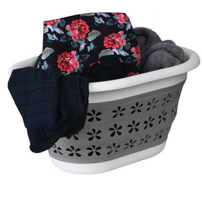 Mísa skládací oválná 50 x 37 cm bílo-šedá OVAL COMPACT 25L