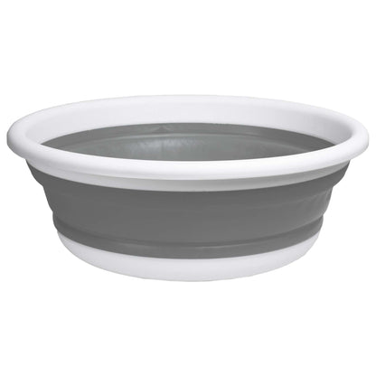 Mísa kulatá 37 cm bílo-šedá ELBA COMPACT 9 litrů