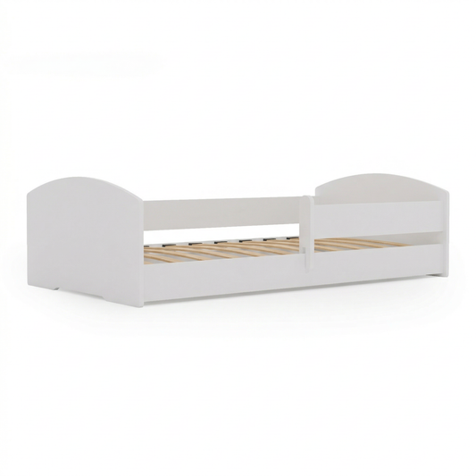 Montessori dětská postel LEO 160 × 80 cm s ochrannou zábranou