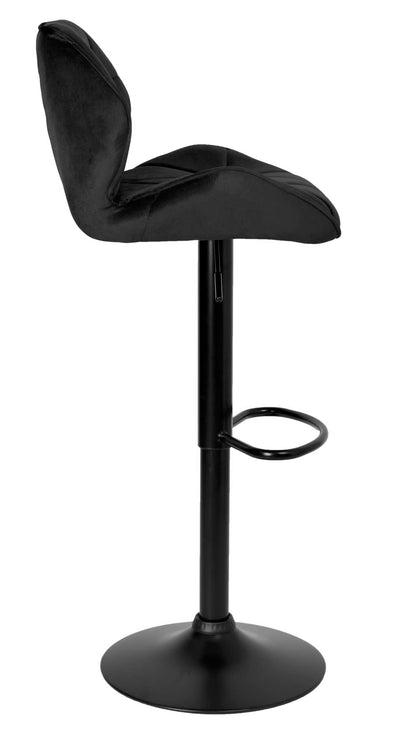 Barová židle Grappo Black černý Velvet