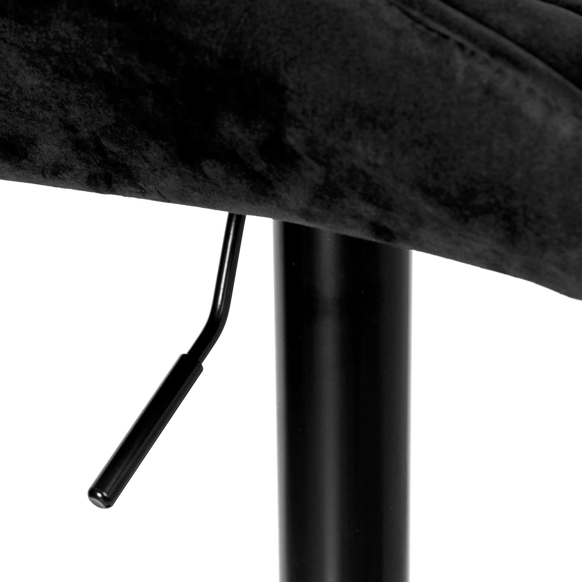 Barová židle Grappo Black černý Velvet