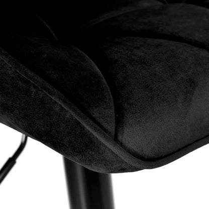 Barová židle Grappo Black černý Velvet