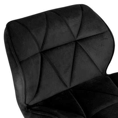 Barová židle Grappo Black černý Velvet