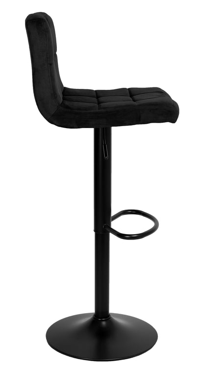 Barová židle Arako Black černý Velvet