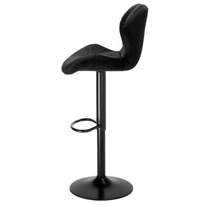 Barová židle Gordon Black černý Velvet