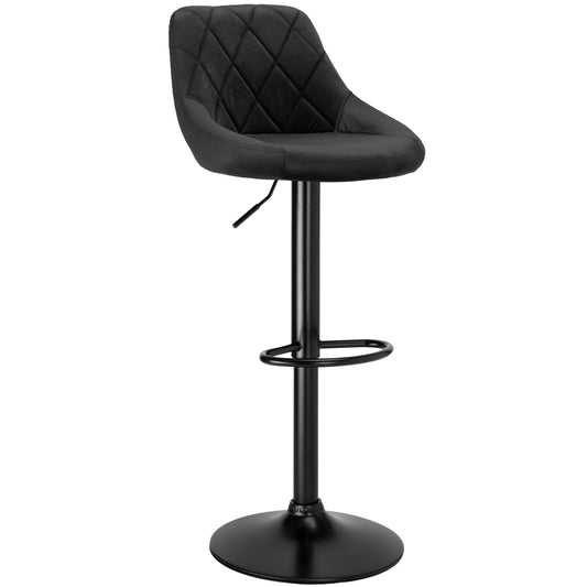 Barová židle Cydro Black černé Velvet