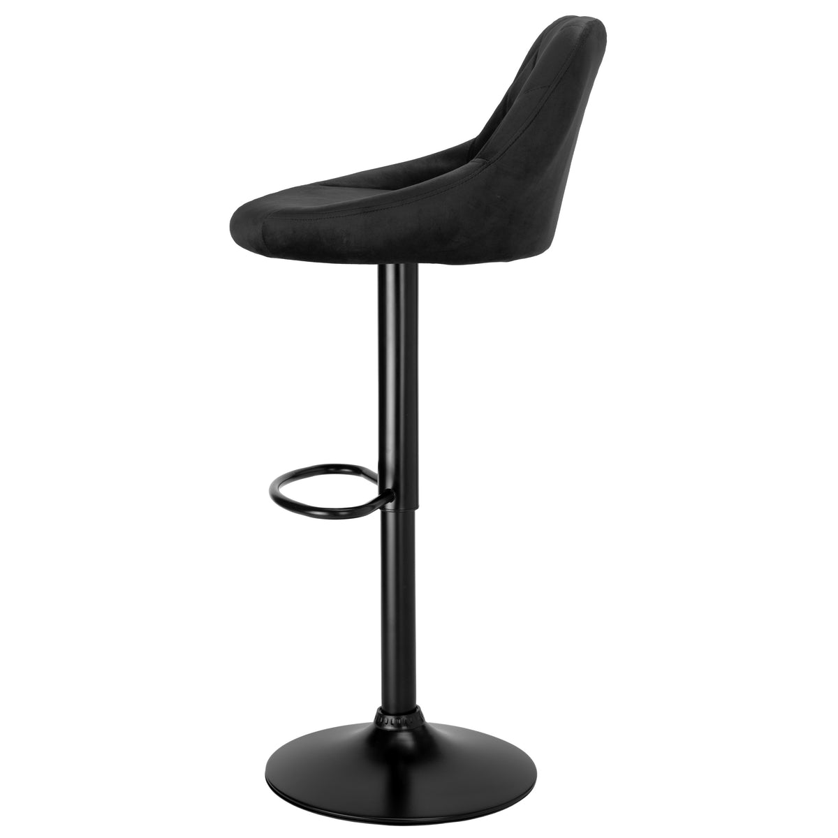 Barová židle Cydro Black černé Velvet