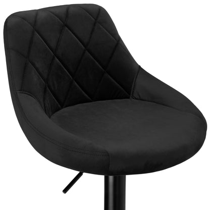 Barová židle Cydro Black černé Velvet