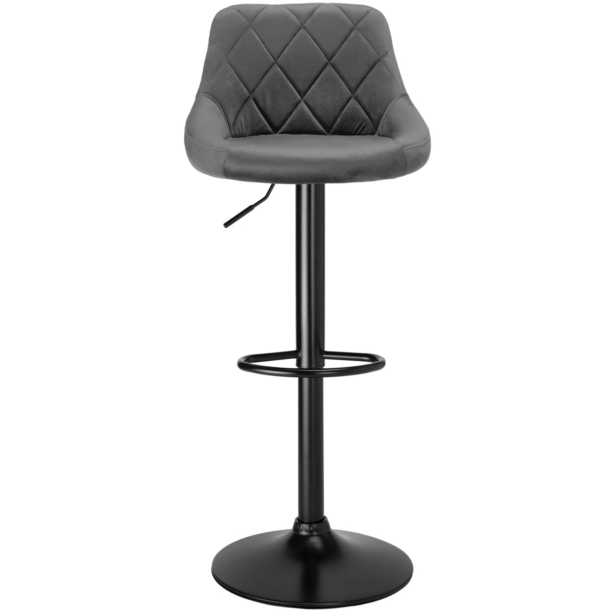 Barová židle CYDRO BLACK grafitový Velvet