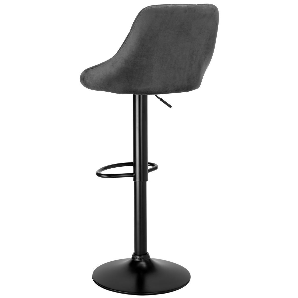 Barová židle CYDRO BLACK grafitový Velvet