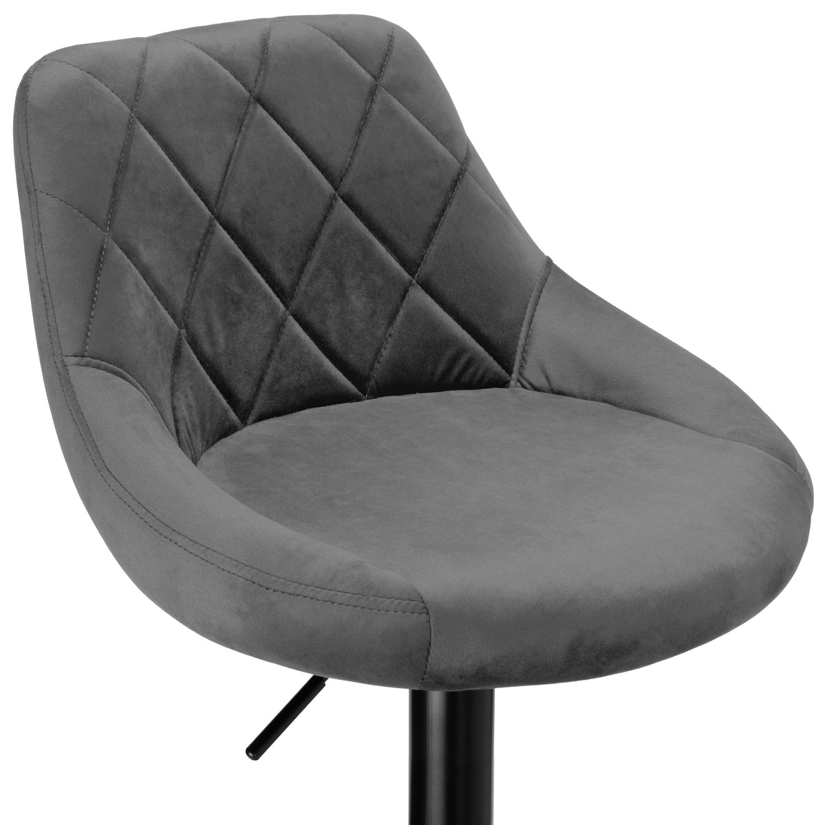 Barová židle CYDRO BLACK grafitový Velvet