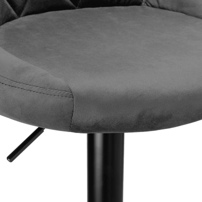 Barová židle CYDRO BLACK grafitový Velvet