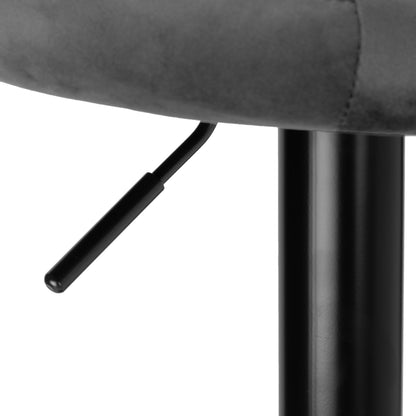 Barová židle CYDRO BLACK grafitový Velvet