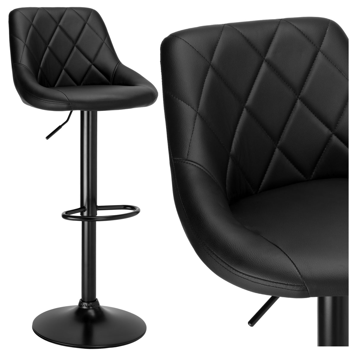 Barová židle Cydro Black černý