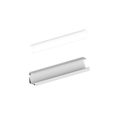 LED PROFILE I 30/60 přisazený 1m eloxovaný hliník/matný akryl