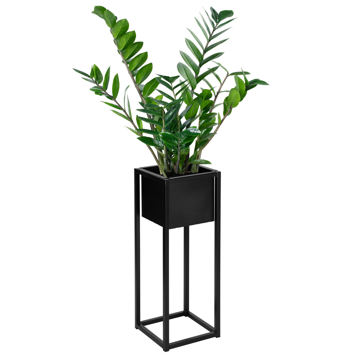 Loftový stojan na květiny Concove 60 cm černý