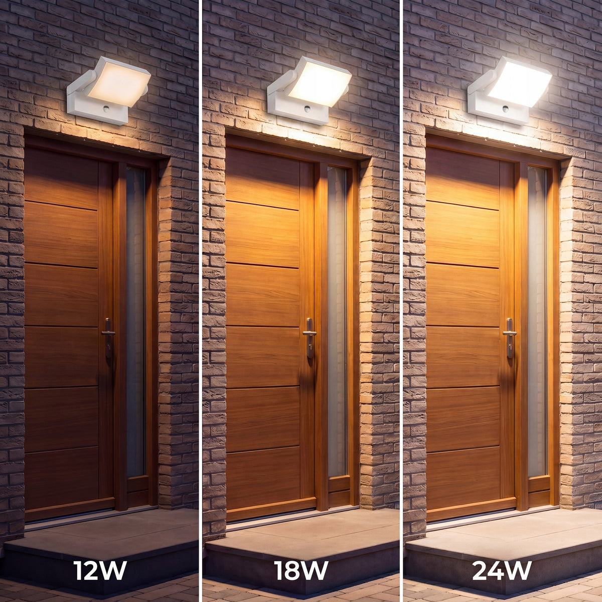 LED fasádní svítidlo 24 W, 3 režimy barvy světla