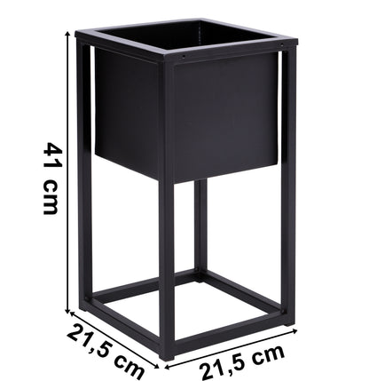 Stojan na květiny Concove loft 40 cm černý