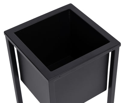 Stojan na květiny Concove loft 40 cm černý