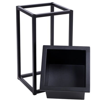 Stojan na květiny Concove loft 40 cm černý