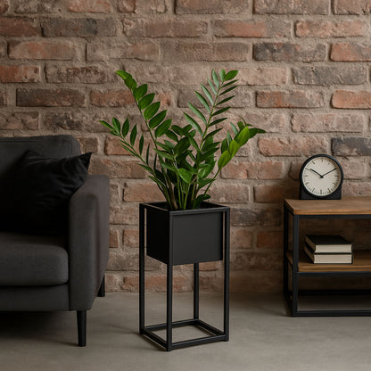 Stojan na květiny Concove loft 40 cm černý