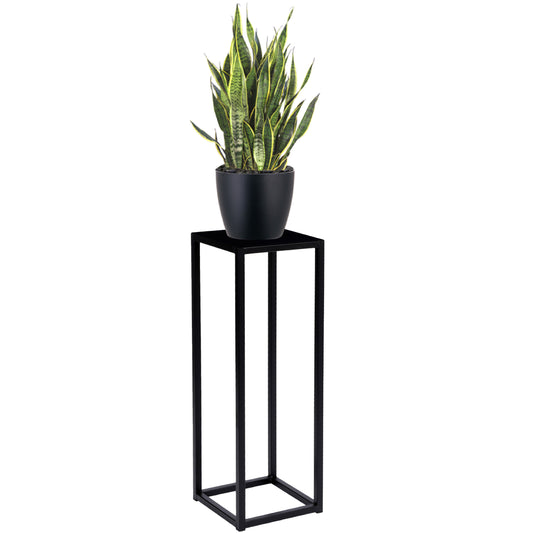 Stojan na květiny Piatto loft 60 cm černý