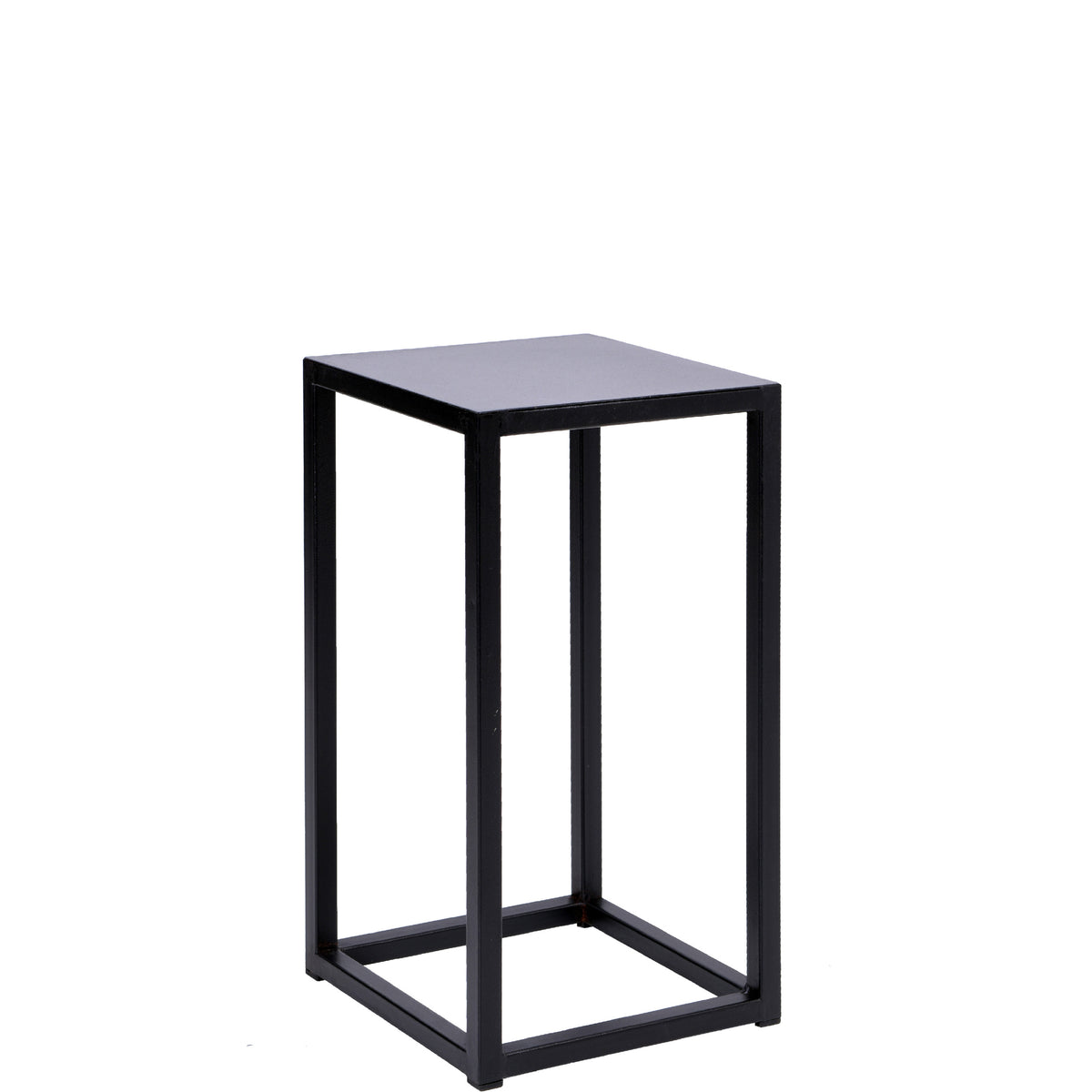 Stojan na květiny Piatto loft 40 cm černý