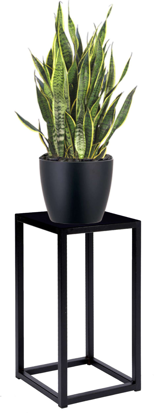 Stojan na květiny Piatto loft 40 cm černý