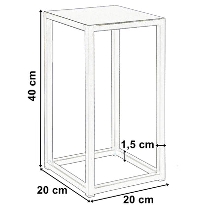 Stojan na květiny Piatto loft 40 cm černý