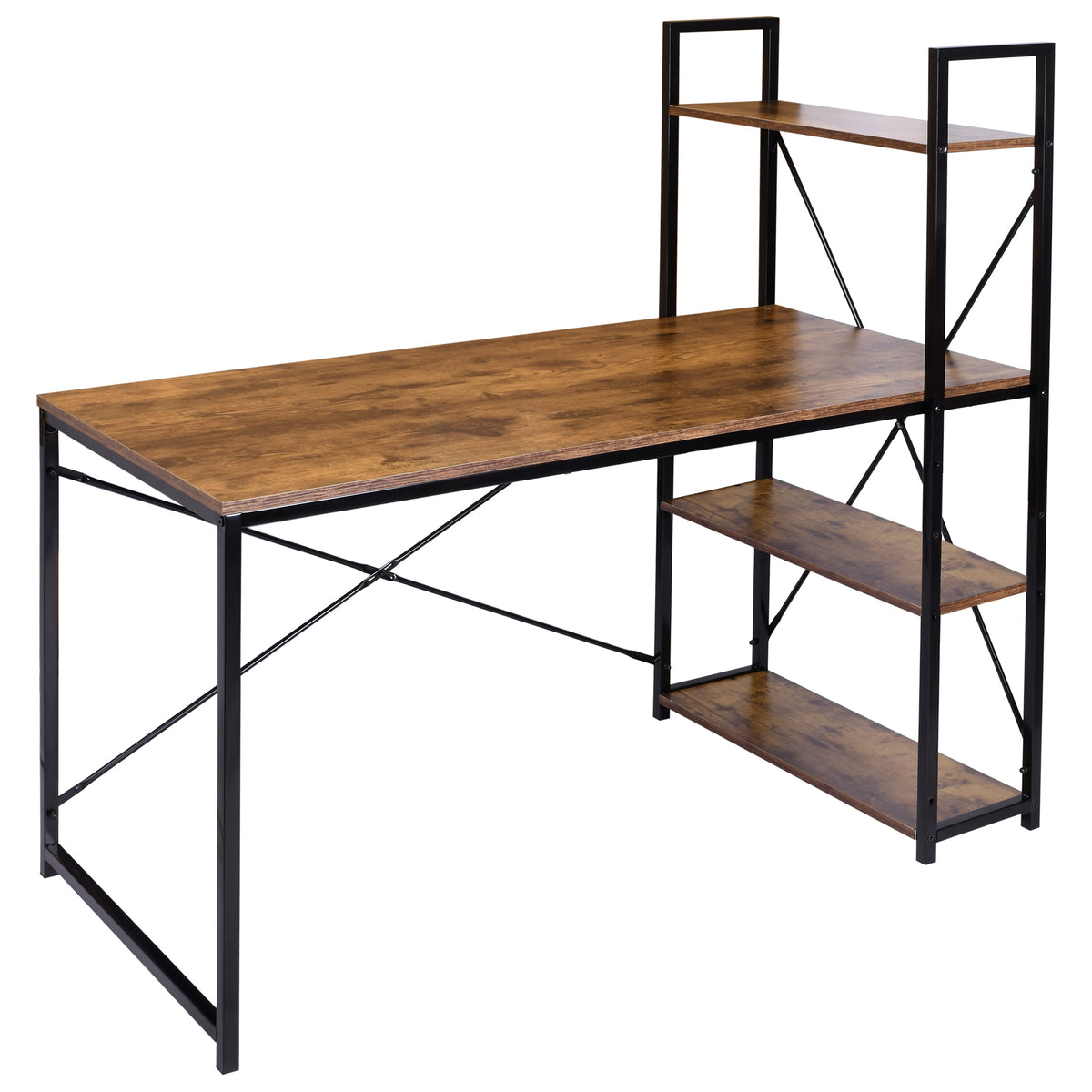 Industriální psací stůl loft Trosa Rustic dekor starého dubu