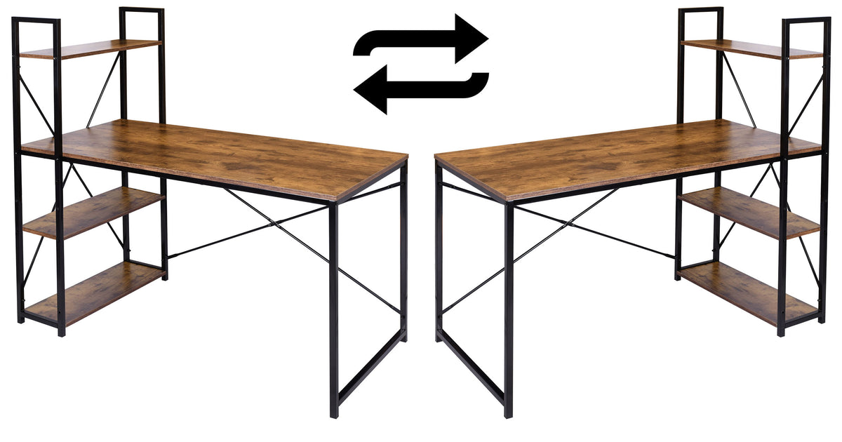 Industriální psací stůl loft Trosa Rustic dekor starého dubu