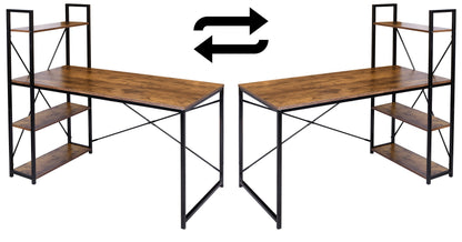 Industriální psací stůl loft Trosa Rustic dekor starého dubu