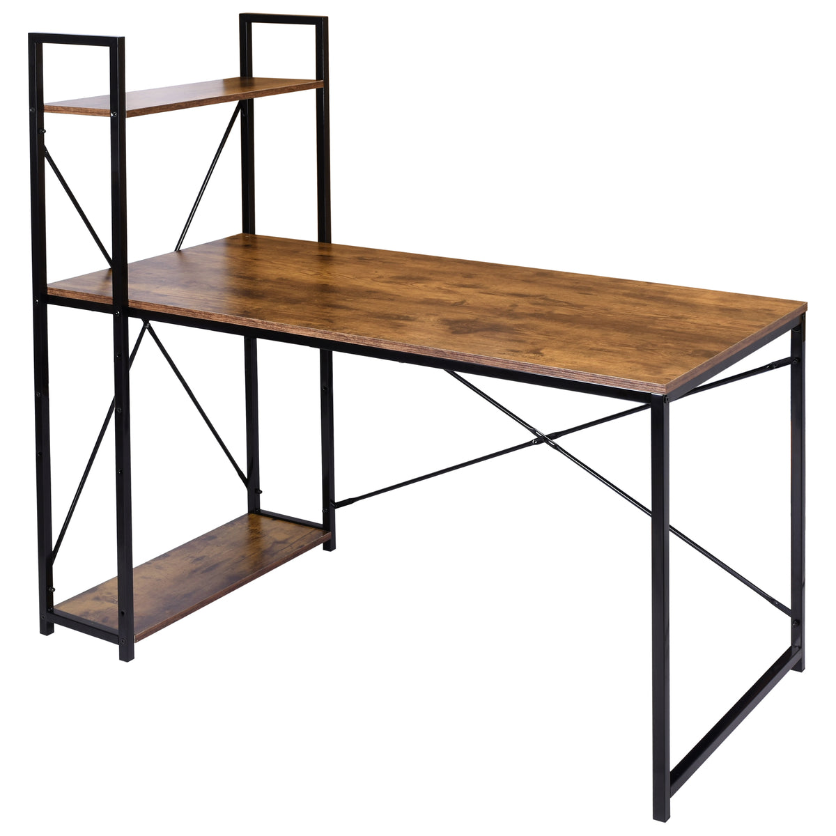 Industriální psací stůl loft Trosa Rustic dekor starého dubu