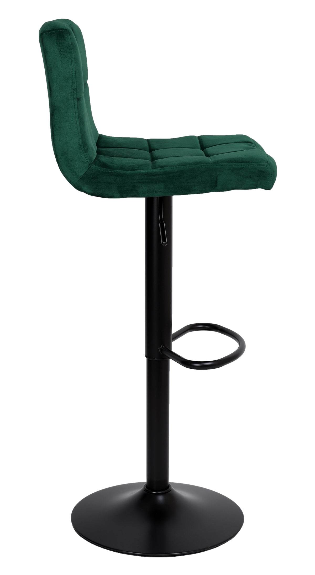 Barová židle Arako Black tmavě zelený Velvet