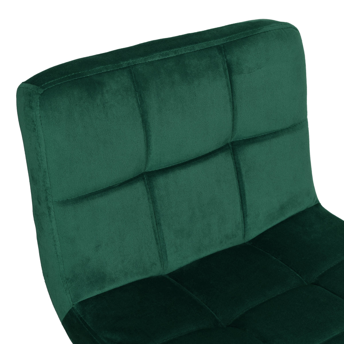 Barová židle Arako Black tmavě zelený Velvet