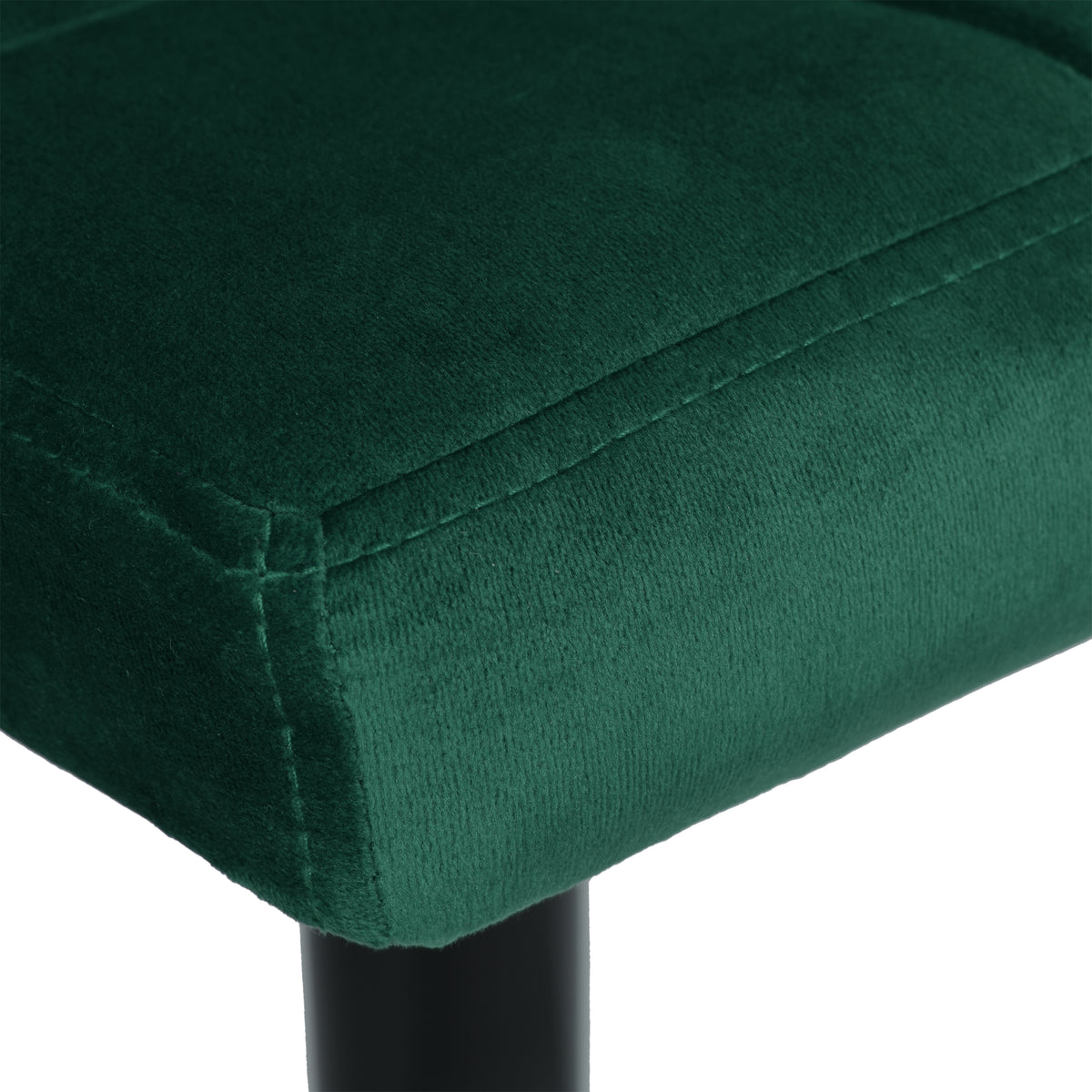 Barová židle Arako Black tmavě zelený Velvet