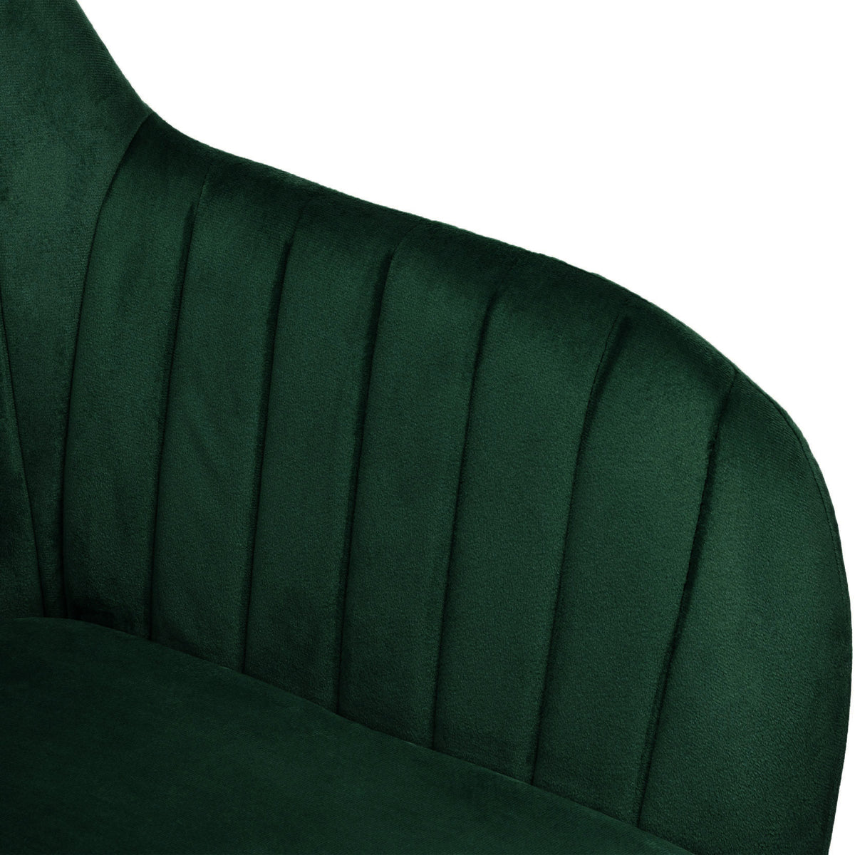 Sametová židle SEVILLA VELVET tmavě zelené
