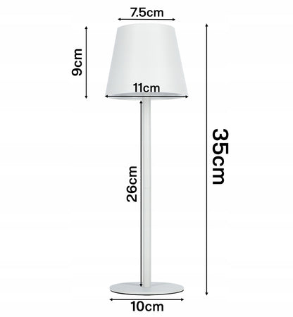 LED stolní lampa, s dotykovým ovládáním, 3 režimy barvy světla