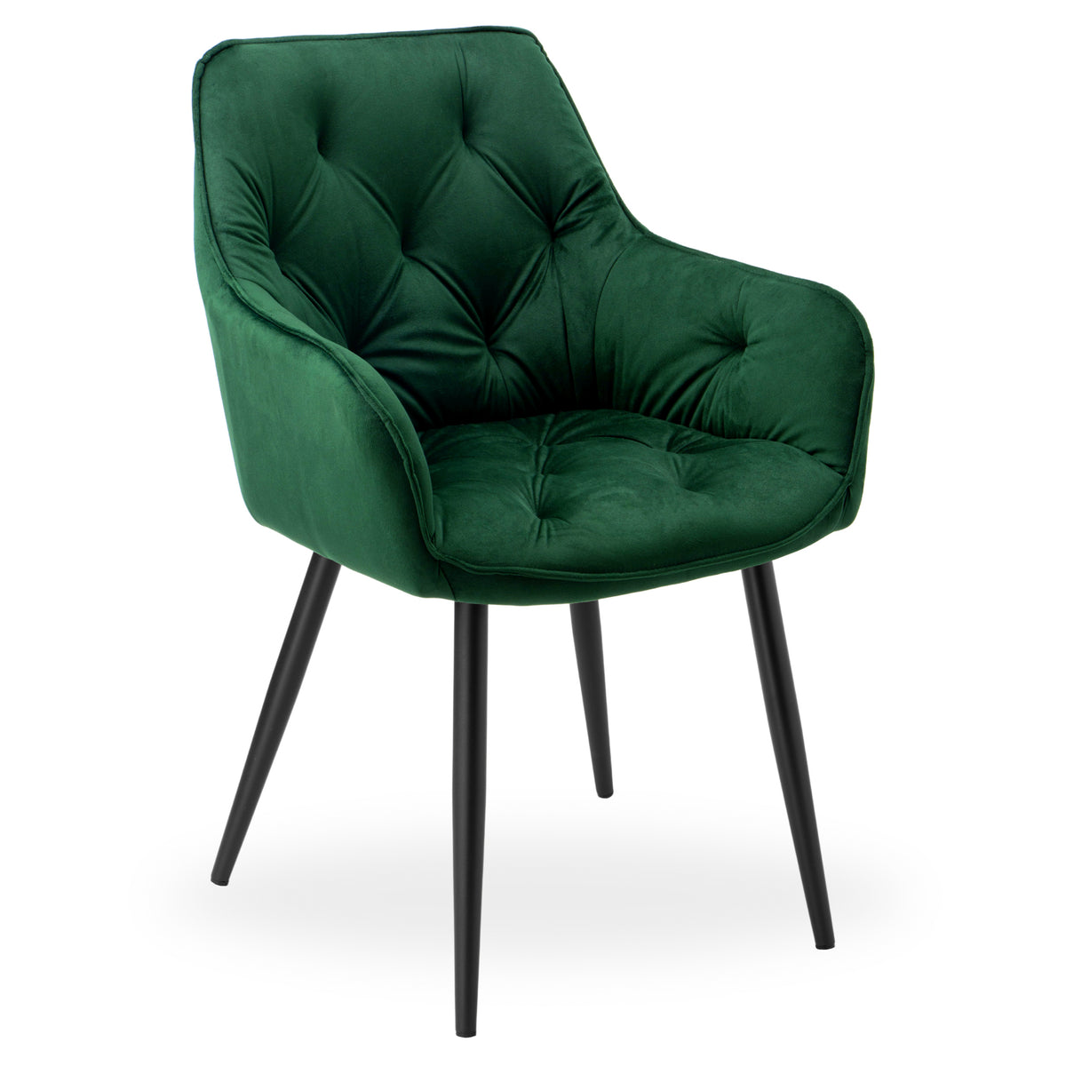 Sametová židle NEVADA VELVET tmavě zelené