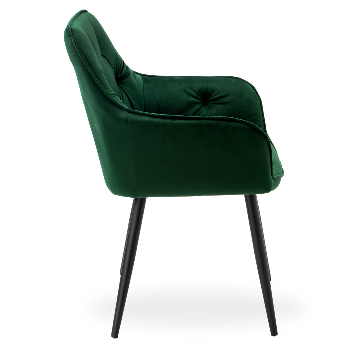 Sametová židle NEVADA VELVET tmavě zelené